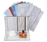 ELAYARD Kit de Fond Photo Polyvalent pour Photographie de Produits Panneaux à Motifs Variés avec de Transport et Clips pour Mise et Flat Lay