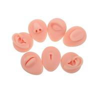 ELAYARD Kit de Pratique Perçage Silicone Souple Modèle Corps Réaliste Oreille Bouche Nez Ombilic Entraînement Piercing