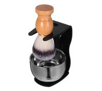 ELAYARD Kit Rasage Humide Hommes avec Bol et Brosse Douce Support Inox pour Barbe et Savon Complet pour Soin Quotidien