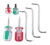 ELAYARD Kit Tournevis Décalés Magnétiques Tournevis à Tête Plate et Cruciforme Embouts Petits Angle Droit pour Espaces Étroits Ensemble Polyvalent pour Bricolage et Réparation