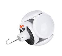 ELAYARD Lampe Camping LED Solaire Pliable Portable Rechargeable USB Lumière Urgence Extérieure Lampe Tente Compacte avec Crochet Métallique