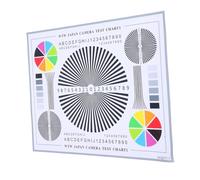 ELAYARD Lens Test Chart Adhesive Security Camera Calibration Tool for Focus Alignment and Color Wheel Assessment Indoor Outdoor Durable Monitoring