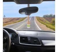 ELAYARD Lot de 10 Flacons Parfum Voiture Suspendus Transparents 8 ML en Verre Cylindrique Bouchon Rond, Recharge Désodorisant Diffuseur Huiles Essentielles, Accessoires à Suspendre Auto