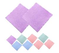 ELAYARD Lot De 10 Lingettes Démaquillantes En Microfibre Corail Pour Le Visage Idéales Pour Le Démaquillage Et Le Soin De La Peau Lingettes Nettoyantes Simples Pour Le Visage Couleurs