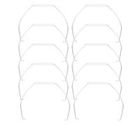 ELAYARD Lot de 10 Poignées de Transport pour Seau Plastique 5l, Poignée Métallique Robuste, Remplacement Ergonomique pour Seaux Ménagers, Jardinage et Nettoyage Industriel