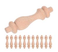 ELAYARD Lot de 12 Balustres en Bois Massif Forme Calebasse Dimensions 75 X 18 CM Fuseaux Décoratifs Artisanaux pour Escaliers Meubles et Colonnes de Séparation Usage Intérieur