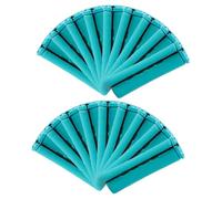 ELAYARD Lot de 18 Bigoudis Flexibles 2,5 Cm Couvercles pour Coiffure à Domicile, Rouleaux à Cheveux Verts pour Femmes, Hommes et Filles, Adaptés pour Boucler et Onduler les Cheveux