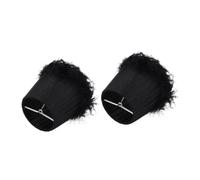 ELAYARD Lot de 2 Abat-Jour Décoratifs en Tissu Noir et Vert Couvre-Lampe Léger et Résistant Compatible pour Applique Murale pour Salon et Chambre à Coucher Accessoire D’Éclairage