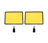 ELAYARD Lot de 2 Porte-Étiquettes A4 en Plastique Noir Clips Rotatifs Réutilisables pour Étiquettes de Prix de Supermarché Supports Légers et Robustes Adaptés aux Rayonnages et Tubes