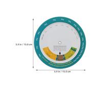 ELAYARD Lot de 2 Roues D’Indice de Masse Corporelle Bmi Murales Outil de Gestion du Régime Alimentaire Précis Calculateur de Mesures Diététiques pour Maison et Salle de Sport Suivi