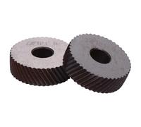 ELAYARD Lot de 2 Set de Molettes de Moletage Diagonales à Tête Pivotante 1,5 Mm en Acier pour Tour, Outil de Moletage à Pas Linéaire, Accessoires de Tournage Antidérapants pour Finition