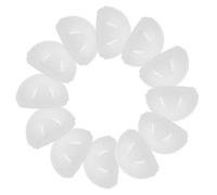 ELAYARD Lot de 20 Abat-Jour Demi-Sphère en Polycarbonate Translucide pour Ampoules LED Diffuseur de Lumière Homogène Accessoires pour Miroir de Maquillage Éclairage Salle de Bain