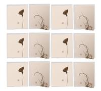 ELAYARD Lot de 24 Cartes de Vœux Chinoises Traditionnelles avec Enveloppes Motifs Lotus et Orchidée Papier Artisanal pour Fêtes Bénédictions et Célébrations du Nouvel An Chinois