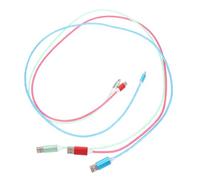 ELAYARD Lot de 3 Câbles de Chargement LED Type-c USB pour Smartphone, Lumière Dynamique Multicolore Rouge Vert Bleu, Solide TPE, Compatible Charge Rapide, Usage Quotidien et Voyage