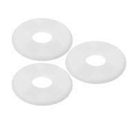 ELAYARD Lot de 3 Cache-Brides Muraux Ronds en Plastique Blanc 44 CM Plaques de Recouvrement pour Tuyaux d'Eau Rosaces Décoratives Étanches pour Salle de Bain Cuisine