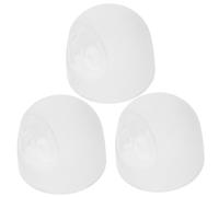ELAYARD Lot de 3 Couvercles de Biberons à Large Ouverture pour Bébé, Bouchons Bombés en Plastique Réutilisables, Étanches et Légers, Accessoires pour Alimentation à Domicile