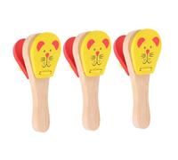 ELAYARD Lot De 3 Haut-Parleurs en Bois pour Enfants Jouets pour Tout-Petits Hochet Animal Musical en Bois Instruments De Musique pour Enfants Musical pour Tout-Petits