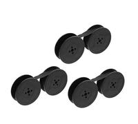 ELAYARD Lot de 3 Rubans Encreurs Nylon Noir à Double Bobine pour Machine à Écrire Vintage Compatible Modèles Ne800 Ne3000, Remplacement Solide et Précis pour Usage Bureautique
