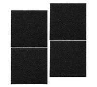 ELAYARD Lot de 4 Filtres à Charbon Carré pour Poubelle de Compost la Cuisine, Absorbant D’odeurs, Fibres de Coton Sûres, Remplacement Facile, Désodorisant pour Bac à Compost Compact,