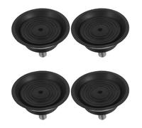 ELAYARD Lot de 4 Patins Antidérapants en Plastique M8 pour Équipements Fitness, Tapis Anti-Vibrations Réglables, Supports pour Vélos d'exercice, Tapis Roulants et Meubles, Coussinets