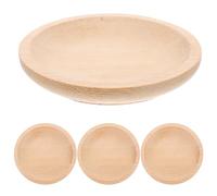 ELAYARD Lot de 4 Petits à Sauce en Naturel, Mini Coupelles à Condiments 7,5 X 5 Cm, Plats D’accompagnement pour Sauces, Vinaigre et Trempettes, Écologique Cuisine et Repas Réutilisable