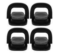 ELAYARD Lot de 4 Poignées Pliables en Plastique Robustes, Boutons Universels de Rechange pour Couvercles de Casseroles, Anti-brûlure, Compactes et Pratiques Cuisine et Voyage