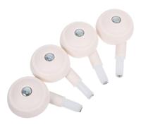 ELAYARD Lot de 4 Roues Universelles Blanches Pivotantes pour Poussette et Trotteur Bébé, Silencieuses, Résistantes à L’usure, Démontables, Compatibles Plupart des Déambulateurs et Buggy,