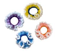 ELAYARD Lot De 4 Set De Anneaux Tissés Pour Cheveux En Fil De Laine Taille Unique Accessoires Cheveux Faits Main Pour Femmes Utilisation Quotidienne Fête Shopping