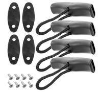 ELAYARD Lot De 4 Set De Poignées à Bascule t en Matériau Solide avec Corde pour Kayak Et Canoë, Poignées De Transport Ergonomiques pour Activités Nautiques Et Remplacement Pratique