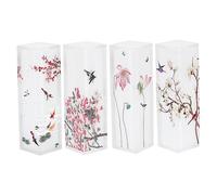 ELAYARD Lot De 4 Tubes De Rouge à Lèvres Vides Carrés Semi-transparents Style Chinois, Plastique Sûr, Capacité Compacte, Contenant Diy Pour Maquillage Voyage