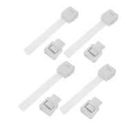 ELAYARD Lot De 4 Verrous De Sécurité Pour Tiroirs Sécurité Enfant Sécurité Bébé Sécurité Pour Placards Bébé Verrou De Sécurité À Crochet Pour Enfants Verrous De Sécurité Pour