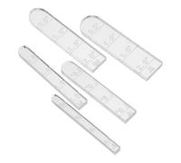 ELAYARD Lot De 5 Guides D'Épaisseur pour Pâte Polymère Et Acrylique Transparents