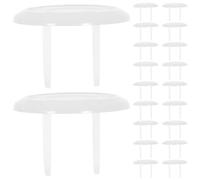 ELAYARD Lot de 50 Cache-Prises de Sécurité Garçon et Filles Transparents en Plastique Isolant Protège-Prises Électriques pour Prises Américaines 2 Fiches Protection Sécurité des Bébés à