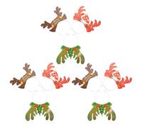 ELAYARD Lot de 9 Serrage-Têtes à Bois de Renne en Papier Bandeaux de Noël Décoratifs pour Fête et Jeux de Rôle Accessoires Légers et Festifs pour Coiffure de Fête Familiale