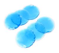 ELAYARD Masque Oculaire à Compresse Froide et Chaude Rond Pvc 6 Pièces Pack Gel Rafraîchissant Flexible Soulagement Yeux Usage Santé Soins Premières Secours