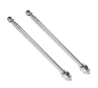 ELAYARD Mât de Drapeau Rétractable 2 Pièces pour Guidon Vélo en Acier 1,2 Mètre Support de Fixation Pratique pour Accessoires Vélos Adultes