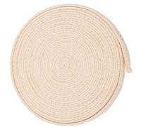 ELAYARD Mèche en Coton Plate pour Lampe à Pétrole 4 M X 25 CM Rouleau Épais pour Brûleurs à Kérosène et Lanternes Mèches Tressées Résistantes pour Fabrication de Bougies et Éclairage