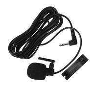 ELAYARD Microphone Externe pour Radio Communication Haut Parleur Portable Étanche avec Bouton Ptt Large Câble Spiralé Flexible Clip Sécurisé pour et Autoradio