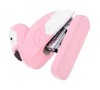 ELAYARD Mini Agrafeuse Flamant Portable Bois Accessoire de Bureau Créatif et Décoratif Élégant pour Maison École et Bureau Charmant et Fonctionnel