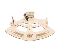 ELAYARD modèle de Sextant Les Enfants Jouent de Science d'assemblage de Bricolage Assembler Le expérimentation Scientifique Fait Main Scientifique en Bois Beige