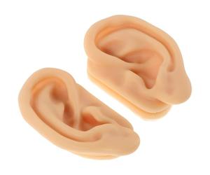 ELAYARD Modèle Oreille Silicone Réaliste pour Pratique de Perçage et Acupuncture Simulation Flexible pour Formation Anatomie et Massage Oreilles Artificielles Silicone