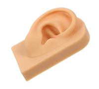 ELAYARD Modèle Oreille Silicone Souple Réaliste Modèle Droit pour Pratique Piercing et de Bijoux Support Compact et Flexible pour Boucles Oreilles
