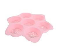 ELAYARD Moule à Gâteau Silicone Cavités Rose Moule Antiadhésif pour Cuisson Gâteaux et Galettes Hamburger Compatible Cuisson Au Four et Friteuse à Air