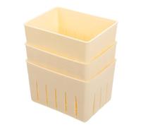 ELAYARD Moule à Tofu et Presse à Fromage 3 Pièces en Plastique Sûr Compact pour Fabrication Maison la Cuisine
