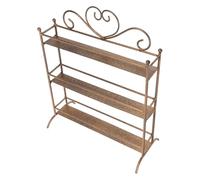 ELAYARD Organisateur de Maquillage en Métal 3 Niveaux 33x27x11,7 Cm pour Salle de Bain, Présentoir Parfum et Lotion Polyvalent, Rangement Compact pour Comptoir, Cosmétiques et Accessoires