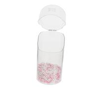 ELAYARD Organisateur de Pinceaux Maquillage Transparent avec Couvercle Anti-poussière et Perles Boîte de Rangement Cosmétique pour Brosses et Accessoires de Maquillage
