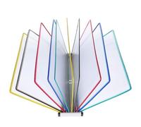 ELAYARD Organiseur Mural de Documents avec Pochettes Transparentes Support Suspendu pour Affichage et Tri Rapide Porte Brochures Mural pour Bureau École ou Cabinet