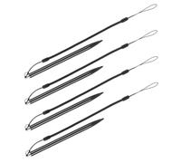 ELAYARD Pack de 4 Stylets Résistifs pour Écran Tactile Noir en Aluminium et Abs avec Protection D'écran et Contrôle Précis, pour Appareils de Jeu et Terminaux Pos