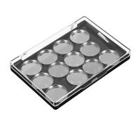 ELAYARD Palette Maquillage Vide Magnétique et Portable Rangement Fard à Paupières Femme avec Pinceau Plateau Robuste Plastique et Facile à Nettoyer pour Voyages et Usage