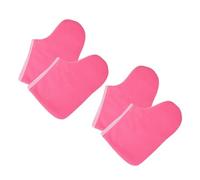 ELAYARD Paquet De Paraffine Pieds 2 Paires Épais Rose Fuchsia Bord Blanc Réutilisables Couverture Chauffante Soins Thermiques Spa Mains Et Pieds